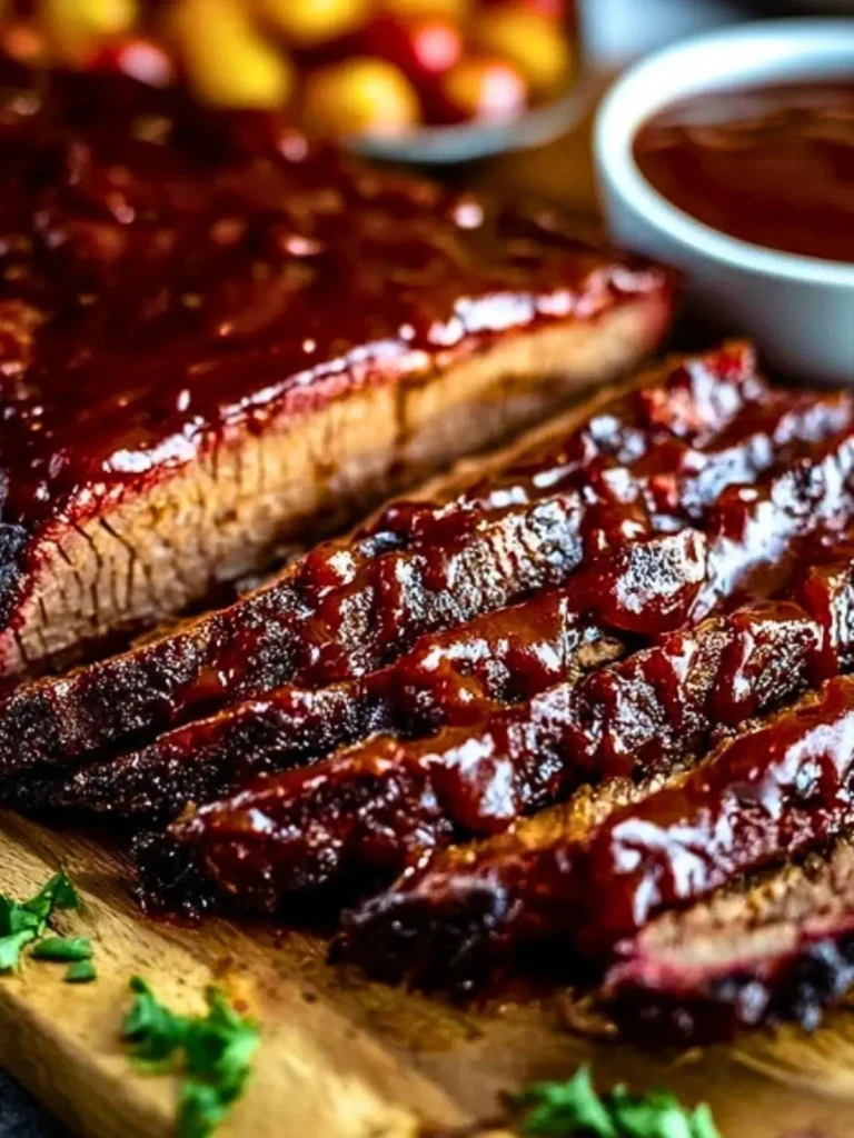 Juicy Brisket with Rich Homemade Barbecue Sauce (1)