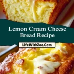 Lemon Cream Cheese Bread Recipe Pin 1