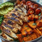 Loaded Grilled Chicken & Sweet Potato Power Bowl