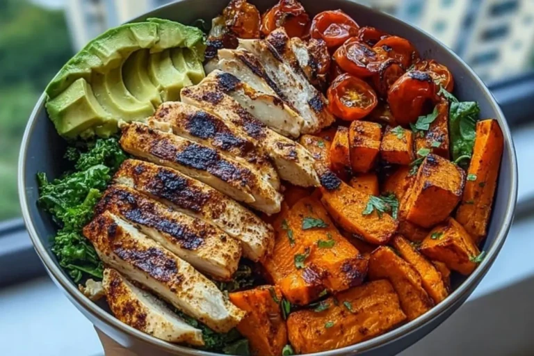 Loaded Grilled Chicken & Sweet Potato Power Bowl