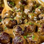 Meatballs in a Rich Mushroom Sauce 1