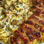One-Pot Creamy Cajun Chicken Linguine with Garlic Mozzarella Sauce 1