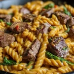 One-Pot Creamy Spicy Garlic Butter Steak & Pasta 1