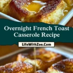 Overnight French Toast Casserole Recipe Pin 1