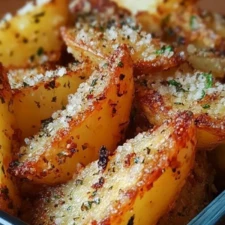 Parmesan Garlic Potato Wedges Recipe