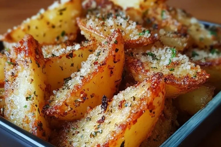 Parmesan Garlic Potato Wedges Recipe 1