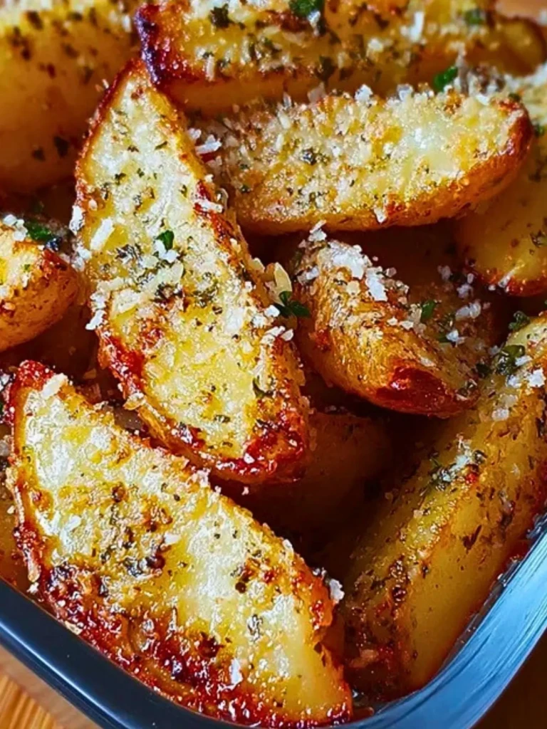 Parmesan Garlic Potato Wedges Recipe 2