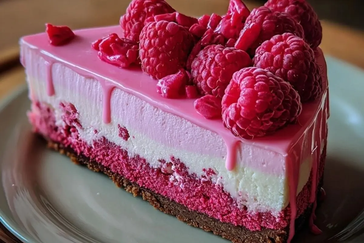 Paspberry Pink Pink Velvet Raspberry Cheesecake