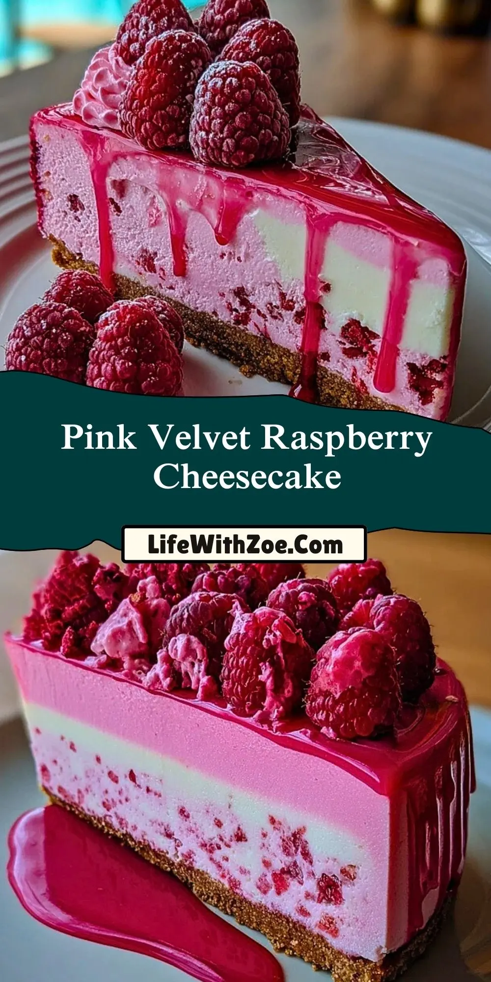 Pink Velvet Raspberry Cheesecake Pin 1