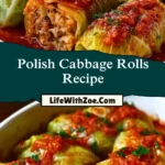 Polish Cabbage Rolls Recipe Pin 1
