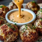 Reuben Balls with Spicy Thousand Island Dipping Sauce 1