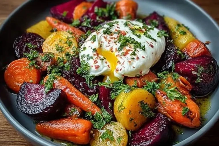 Roasted Beets and Carrots with Burrata Salad 1