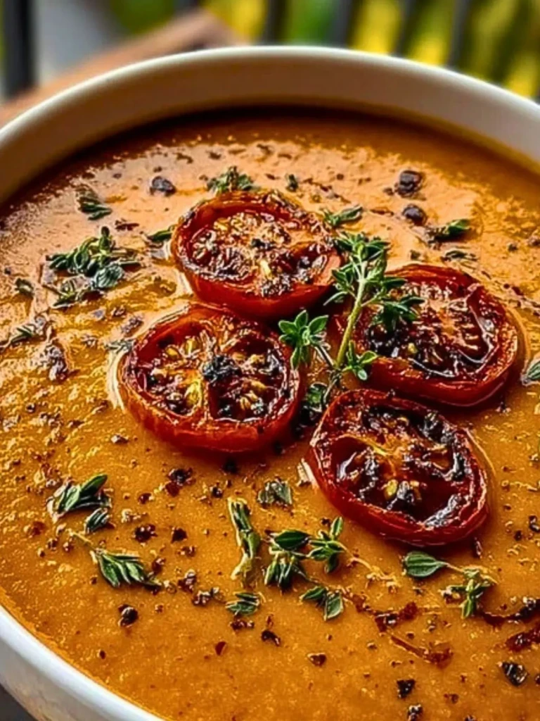 Roasted Tomato Soup with Herbs (1)