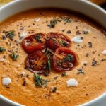 Roasted Tomato Soup with Herbs