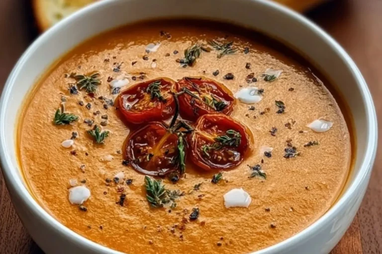 Roasted Tomato Soup with Herbs