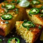 Spicy Sweet Jalapeño Cornbread with Zesty Lime Drizzle 1