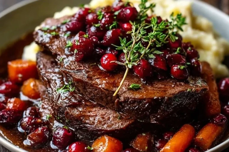 Tender Balsamic Cranberry Beef Roast 1