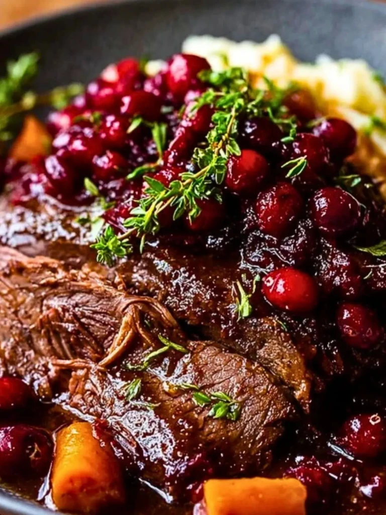 Tender Balsamic Cranberry Beef Roast 2