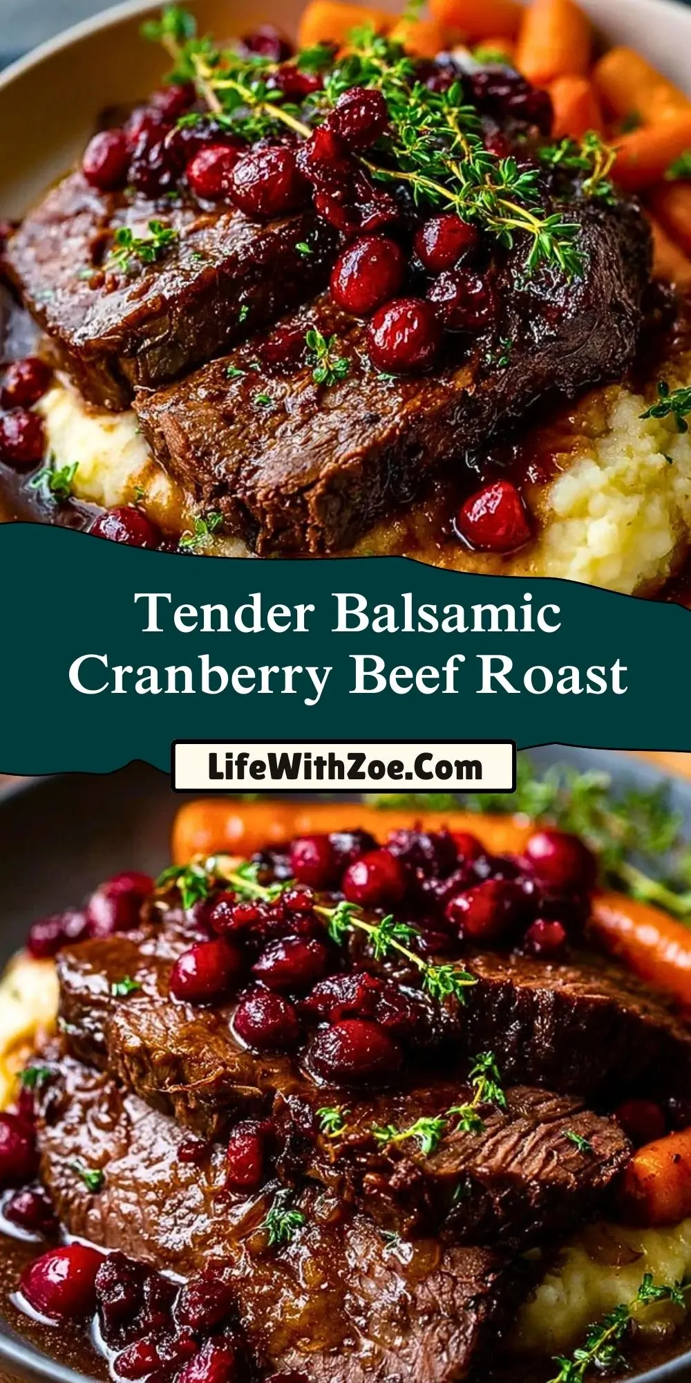 Tender Balsamic Cranberry Beef Roast Pin 1