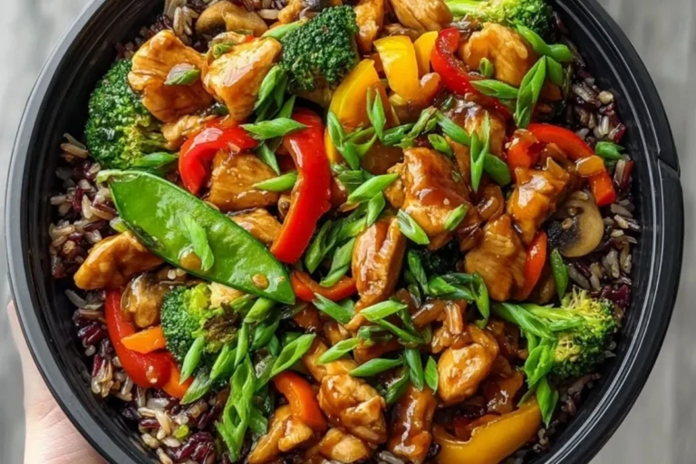 Ultimate Teriyaki Chicken Stir-Fry Recipe with Rainbow Veggies & Wild Rice 1