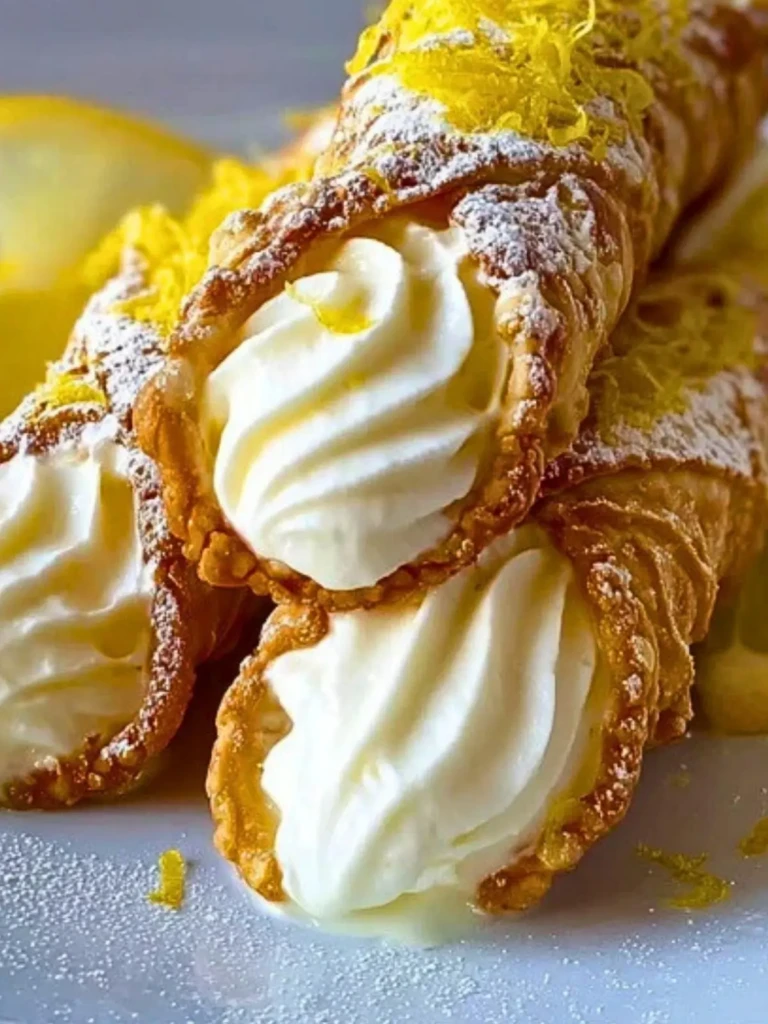 Zesty Lemon Meringue Pie Cannoli 2