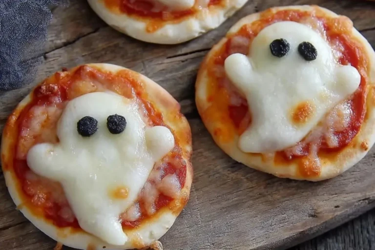 Adorable Mini Ghost Pizzas 1