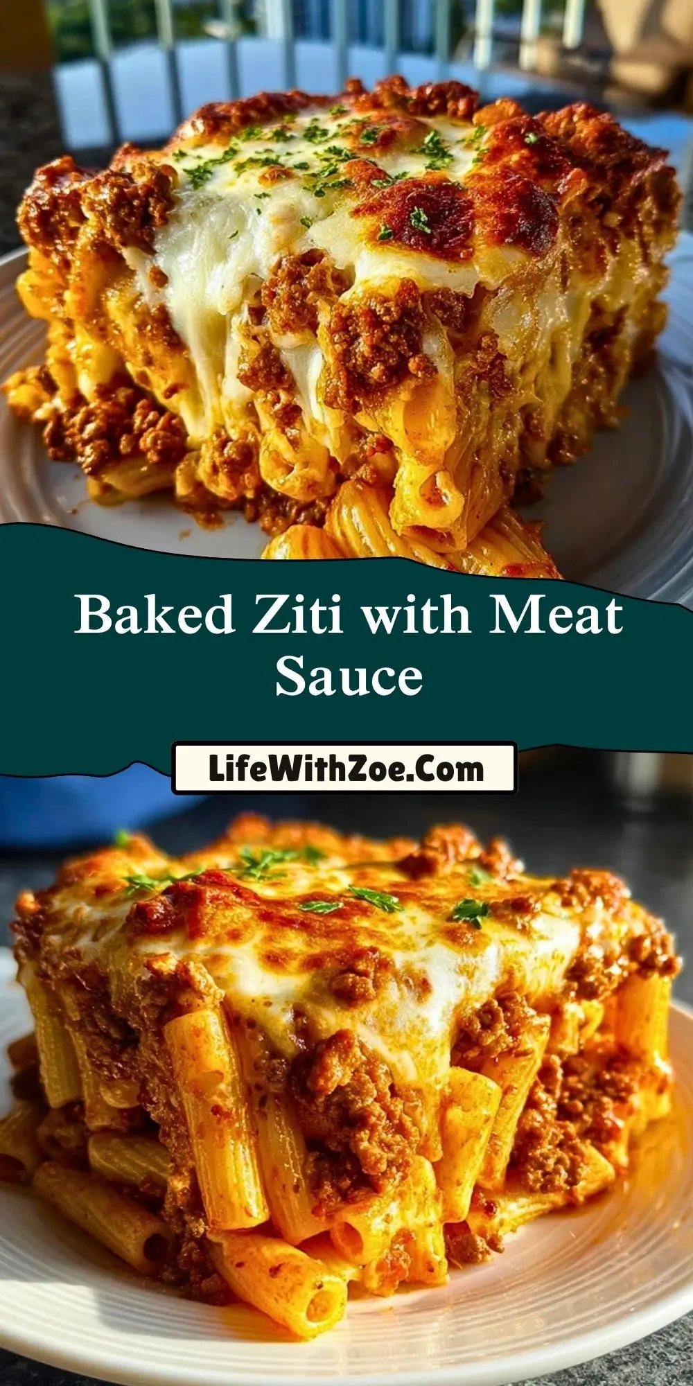 Baked Ziti with Meat Sauce (2)
