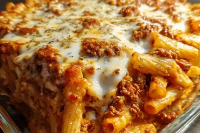 Baked Ziti with Meat Sauce