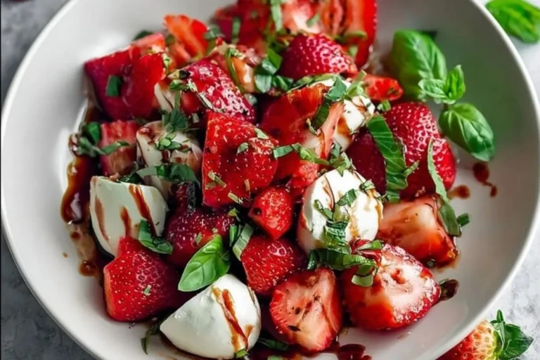 Balsamic Strawberry Caprese