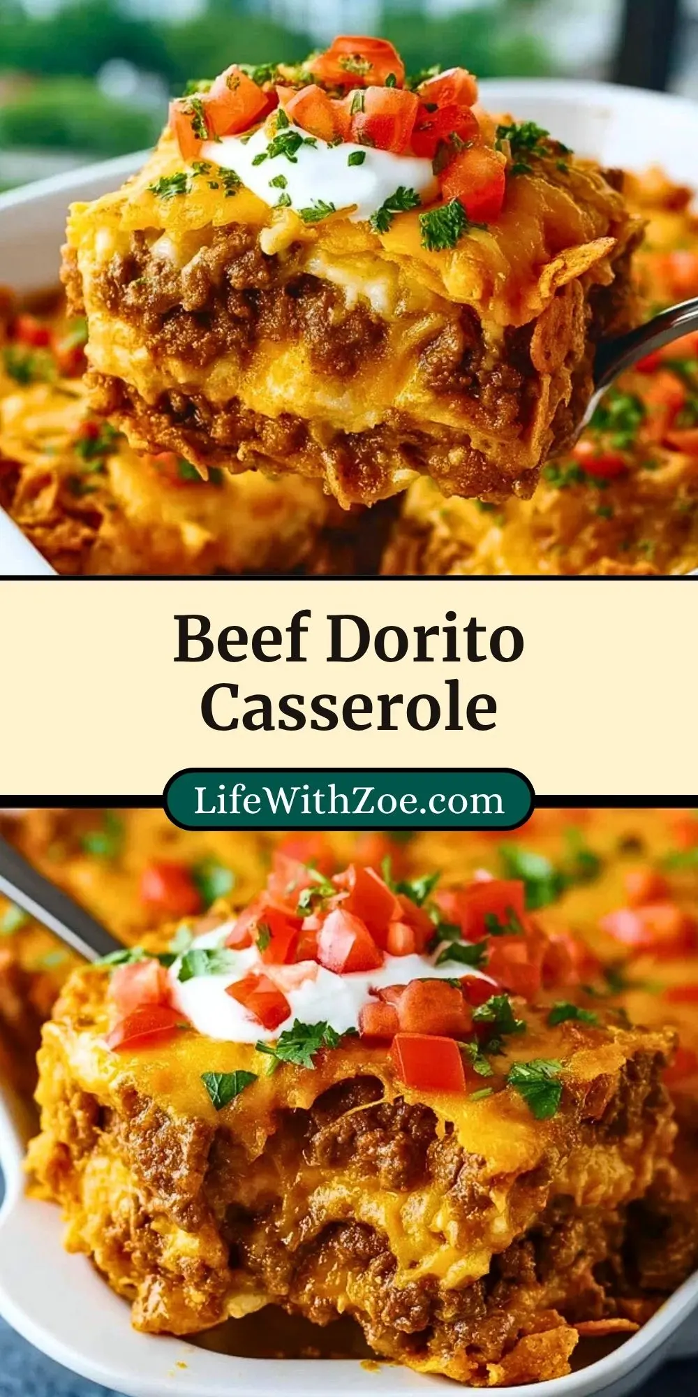 Beef Dorito Casserole Pin 2