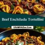 Beef Enchilada Tortellini Pin 1