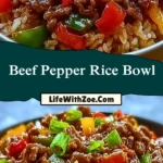 Beef Pepper Rice Bowl Pin 1