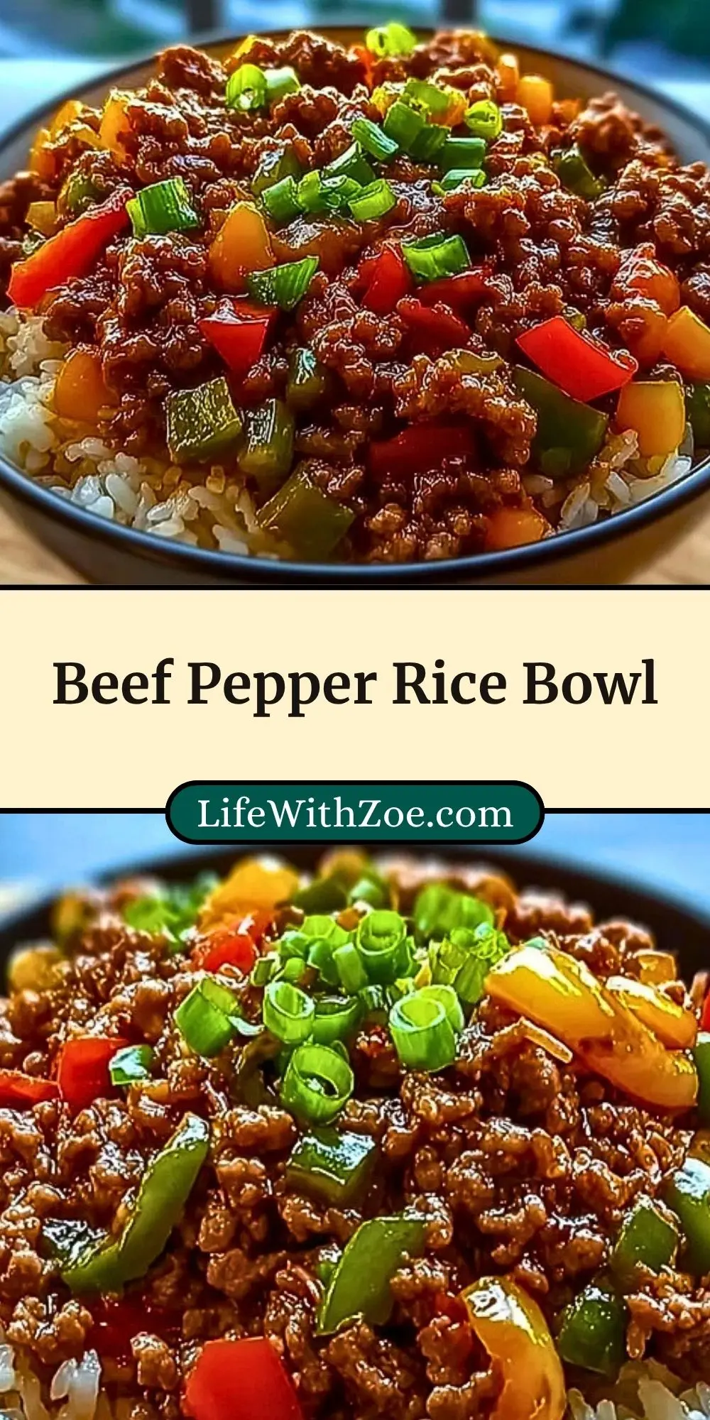 Beef Pepper Rice Bowl Pin 2