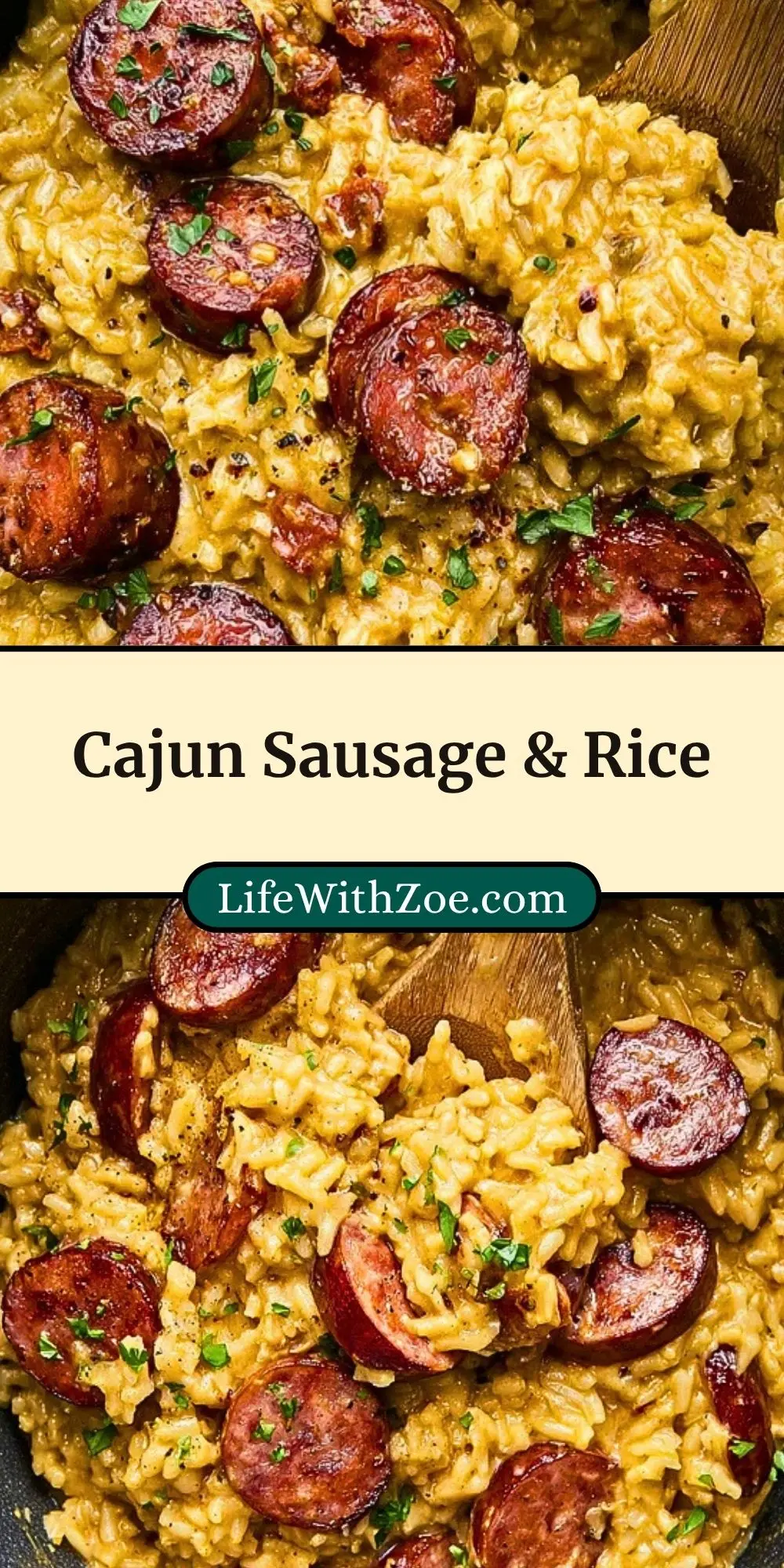 Cajun Sausage & Rice Pin 2