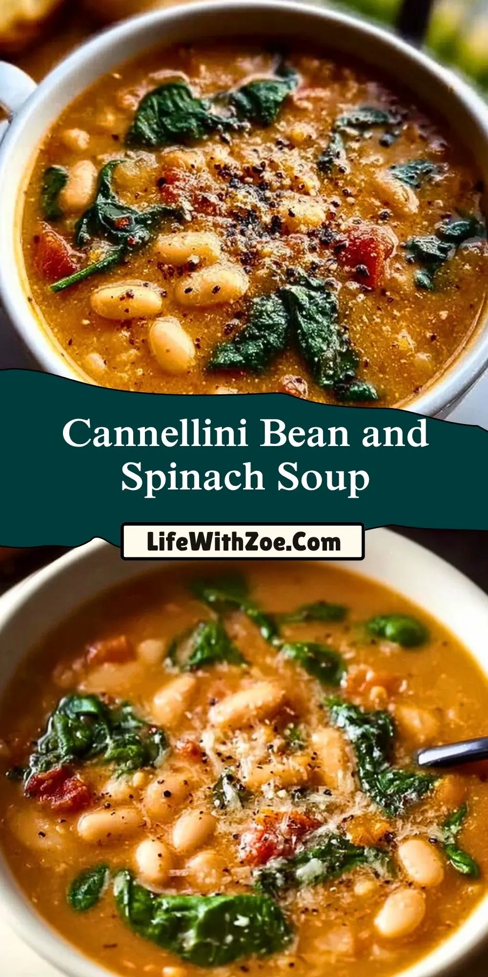 Cannellini Bean and Spinach Soup Pin 1