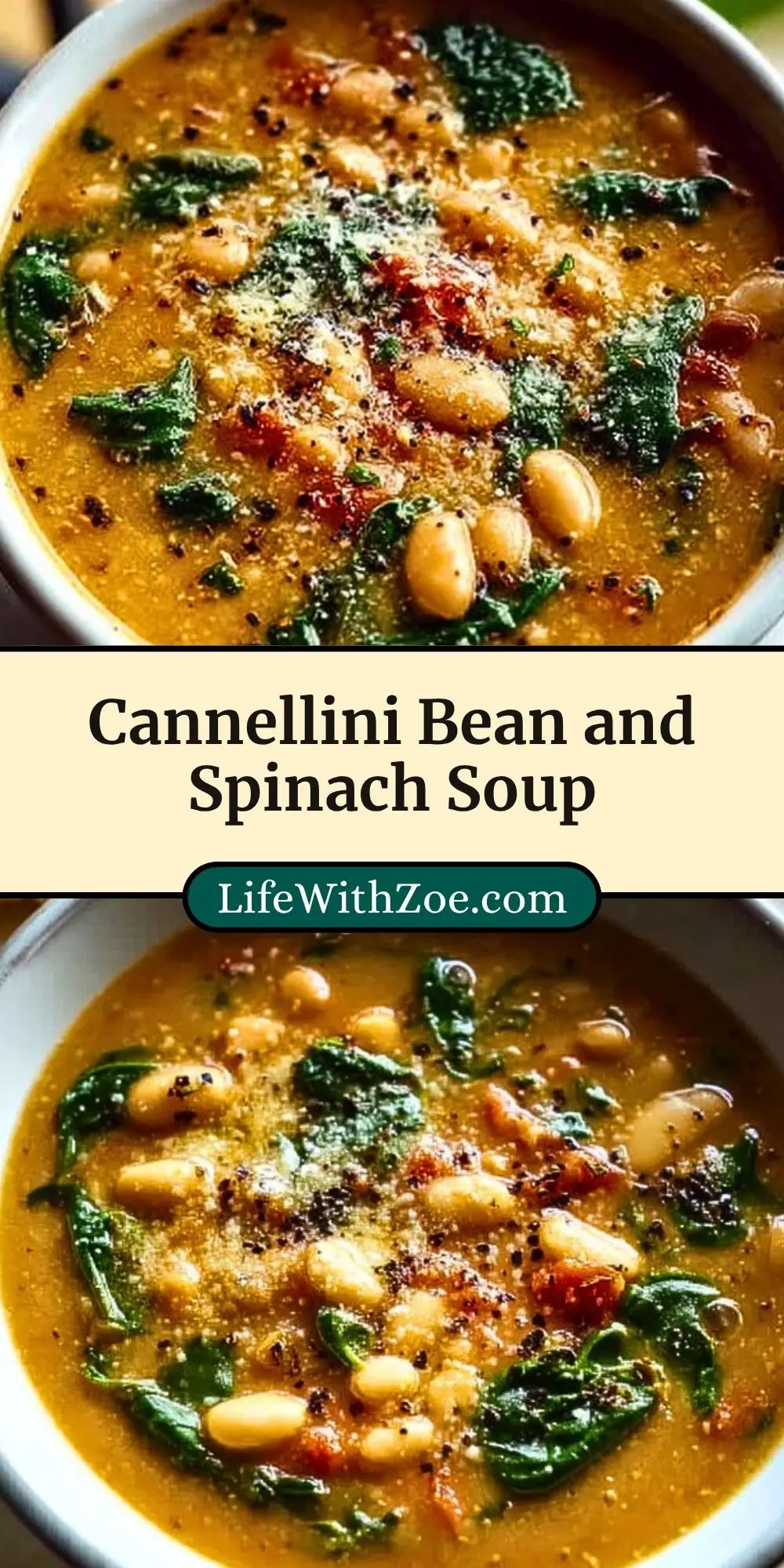 Cannellini Bean and Spinach Soup Pin 2
