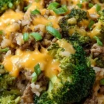Cheesy Beef Broccoli and Rice