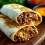 Cheesy Beef Wraps 1