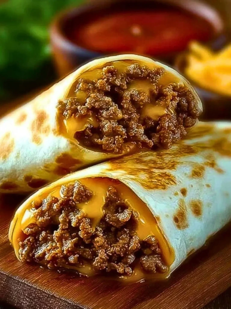 Cheesy Beef Wraps 2