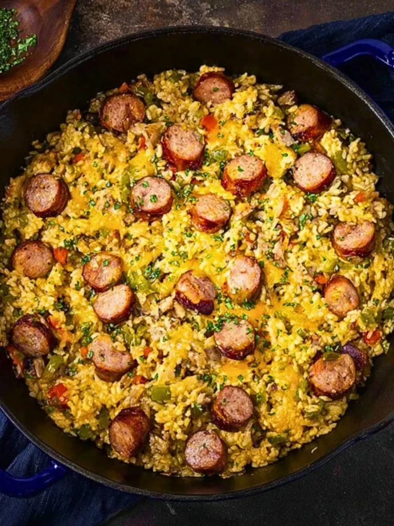 Cheesy Sausage & Rice (1)