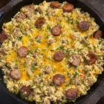 Cheesy Sausage & Rice