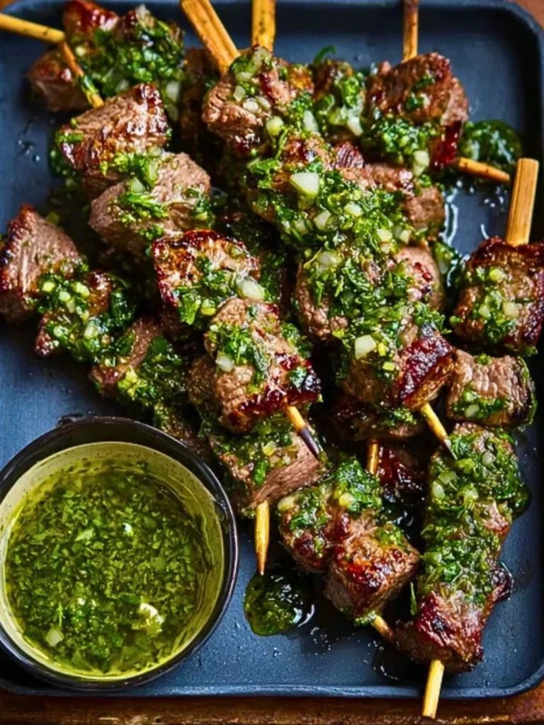 Chimichurri Steak Skewers (1)