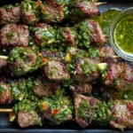 Chimichurri Steak Skewers