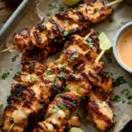 Chipotle Bang Bang Chicken Skewers