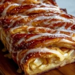 Cozy Apple Kringle with Vanilla Glaze 1