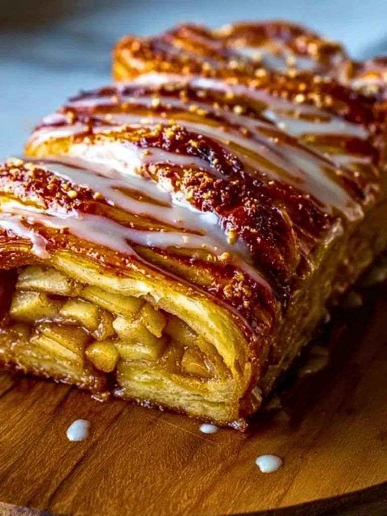 Cozy Apple Kringle with Vanilla Glaze 2