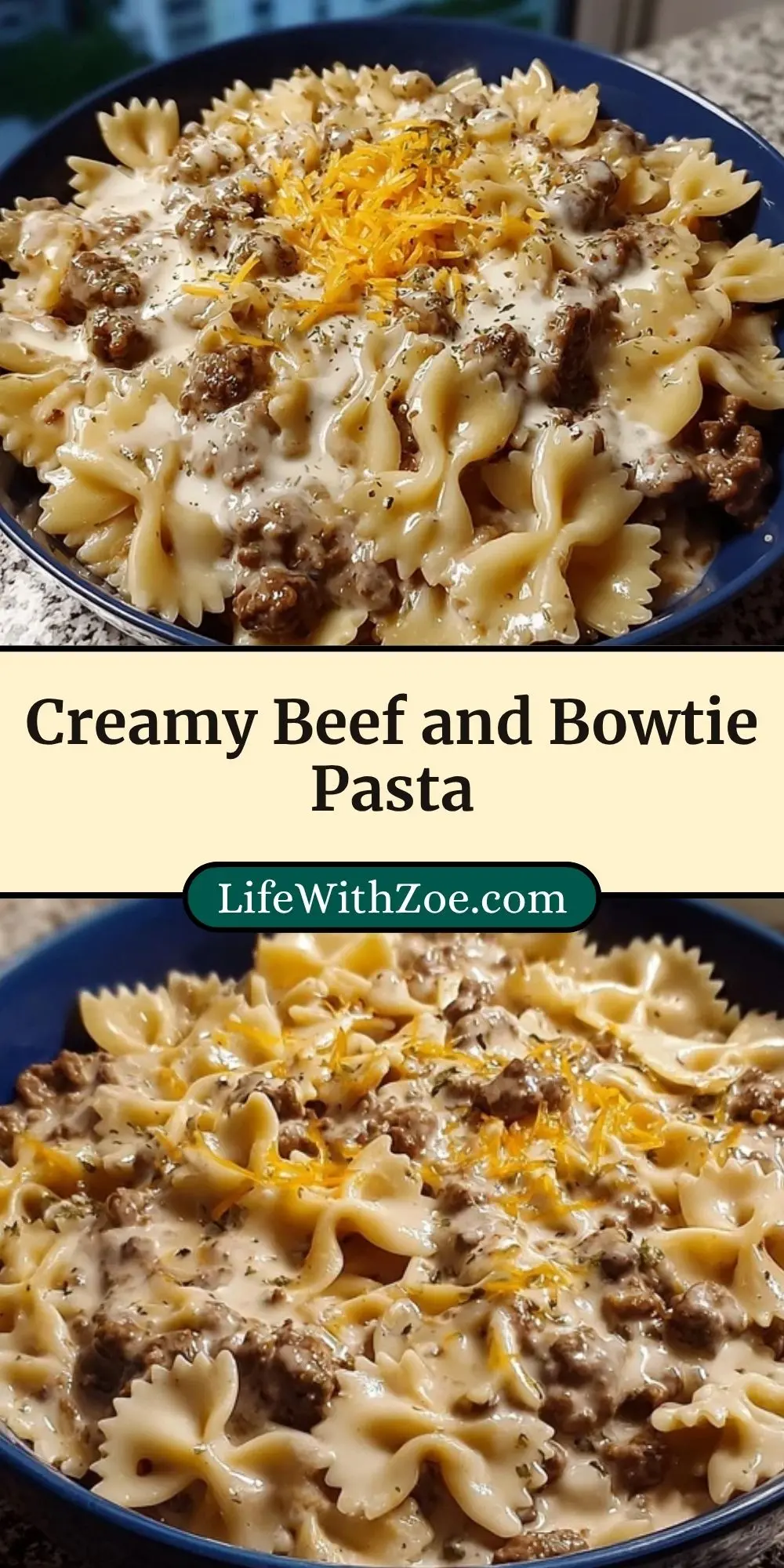 Creamy Beef and Bowtie Pasta (3)