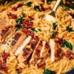 Creamy Sun-Dried Tomato Chicken Orzo 1