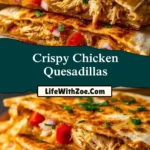 Crispy Chicken Quesadillas Pin 1