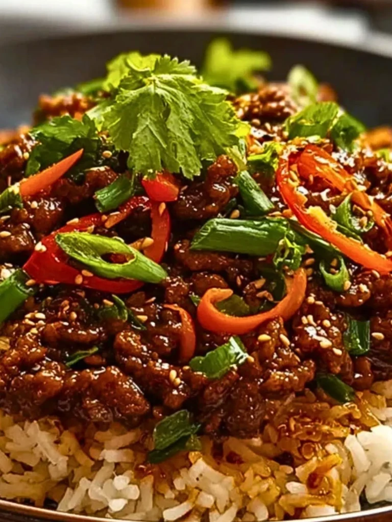 Crispy Chilli Beef Rice (1)